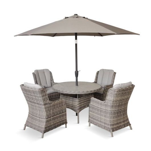 Fern Living Everley Deluxe 4 Seat with Parasol