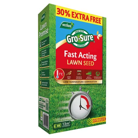 Gro-Sure Fast Acting Lawn Seed 10m2 +30%