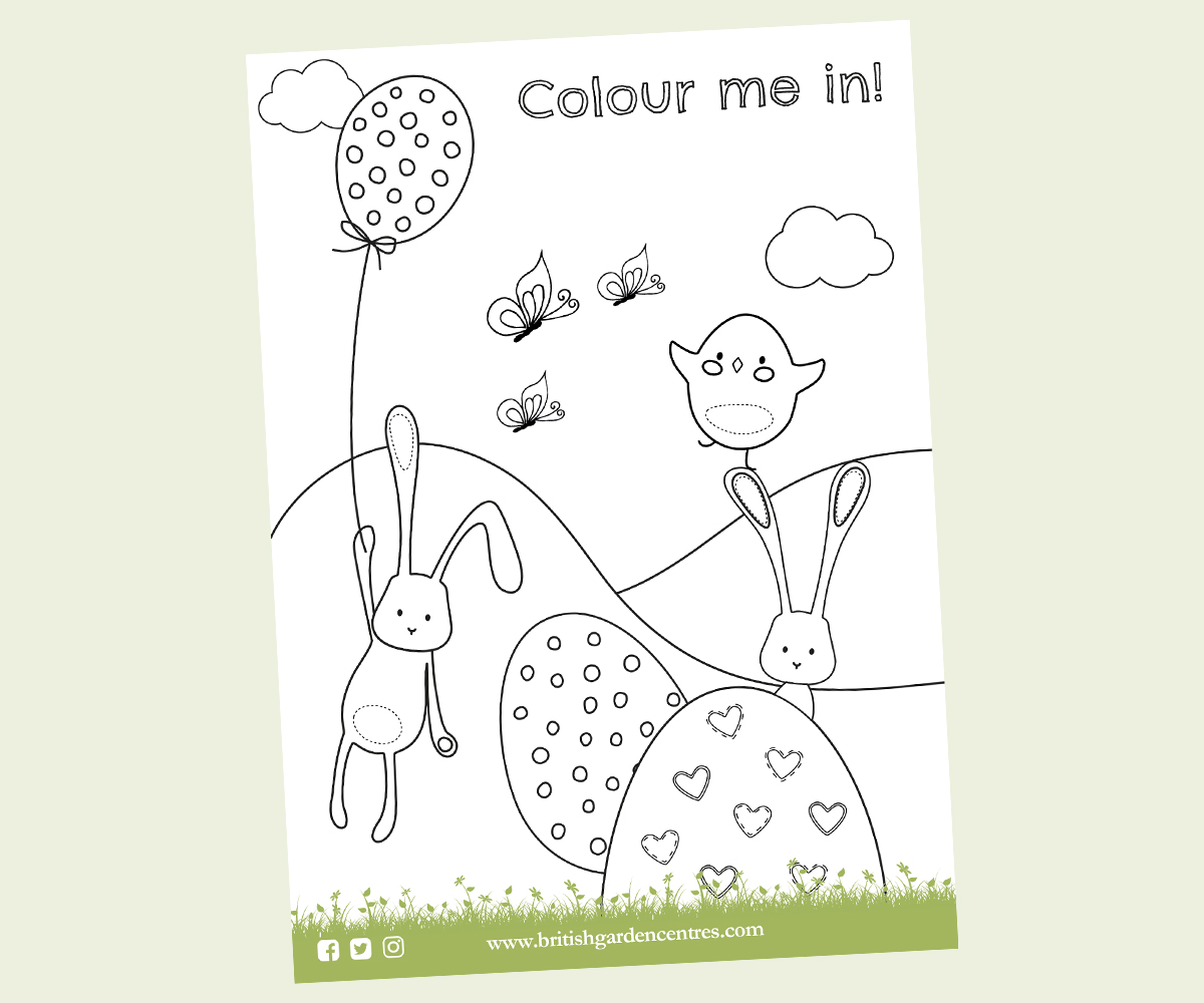 Easter colouring sheet 1